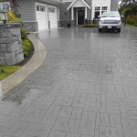 Stamped Concrete Driveway paved by Madison Paving in Victoria BC